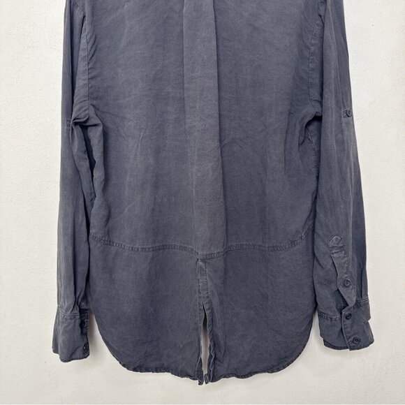Anthropologie Womens Medium Grey Wash Cloth & Stone Buttondown Shirt - Picture 15 of 16